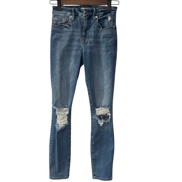Good American Women's Skinny Ankle Jeans Size 0 - Picture 1 of 6